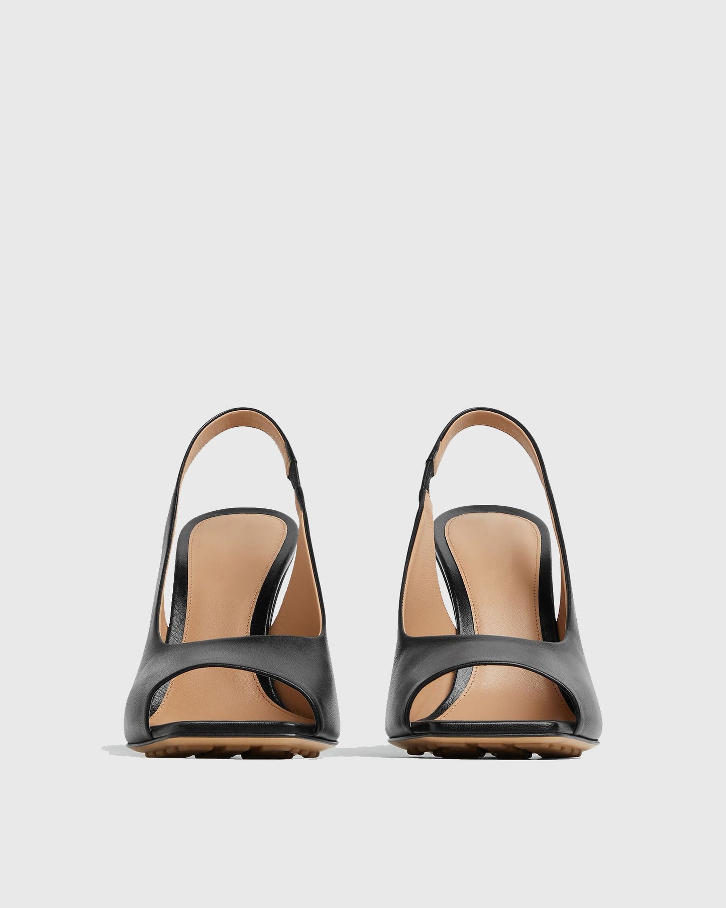 Fiamma Leather Metal Knot Sandals In Black