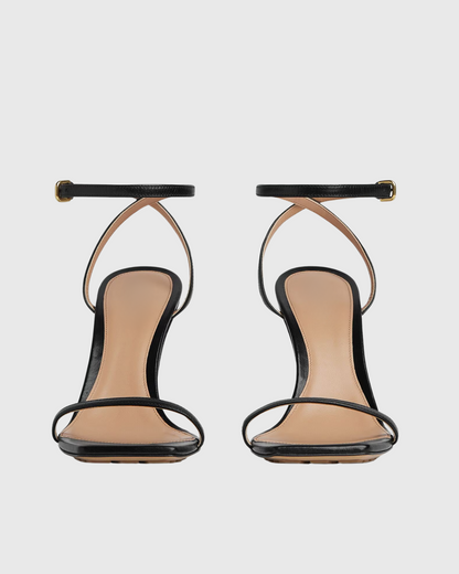 Fiamma Metal Knot Sandals In Black