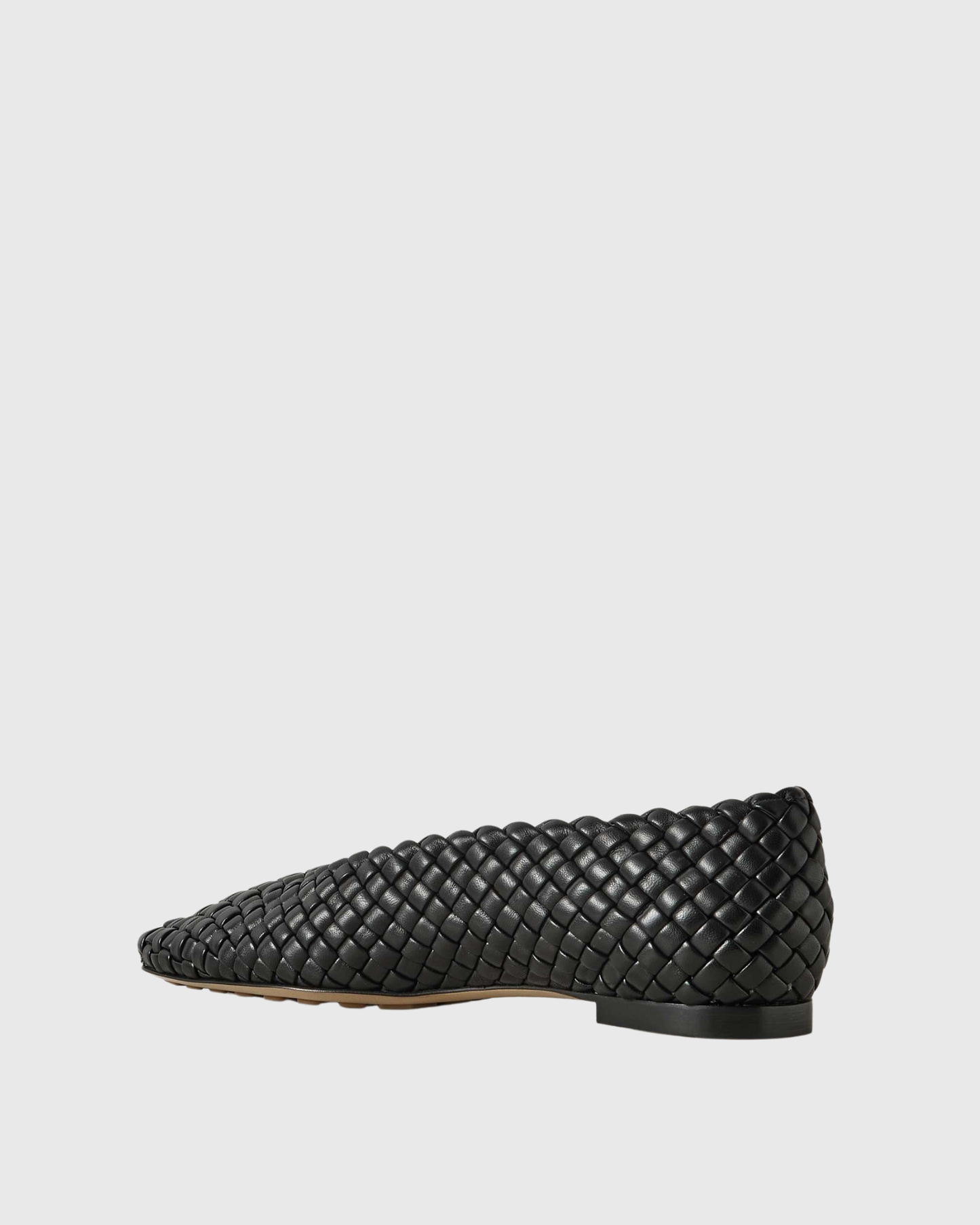 Filippa Woven Ballet Flats In Black