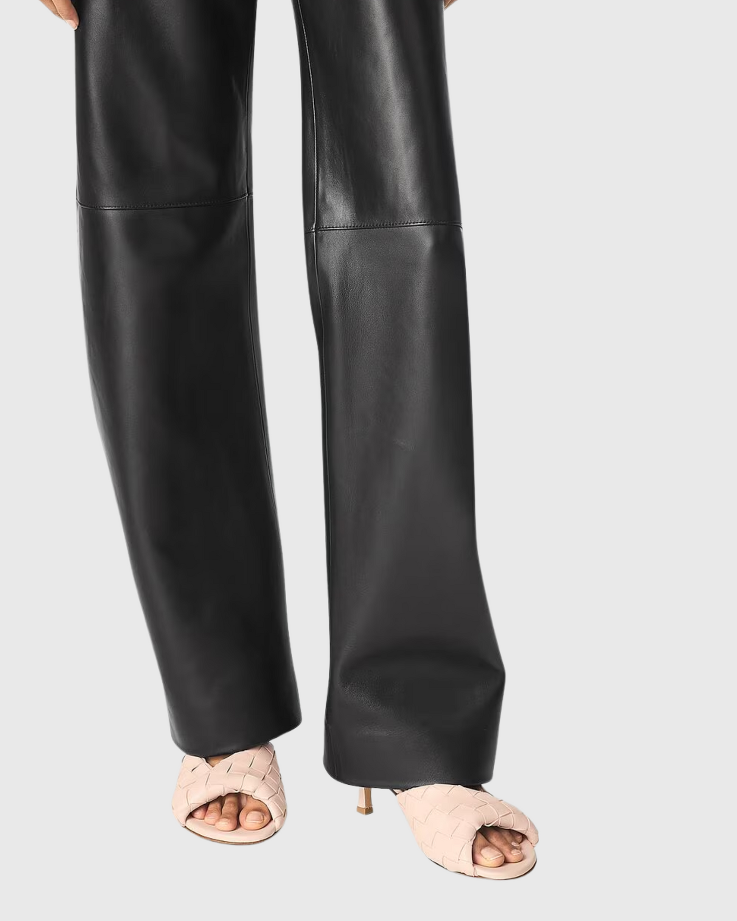 Filippa Woven Leather Slippers In Pink