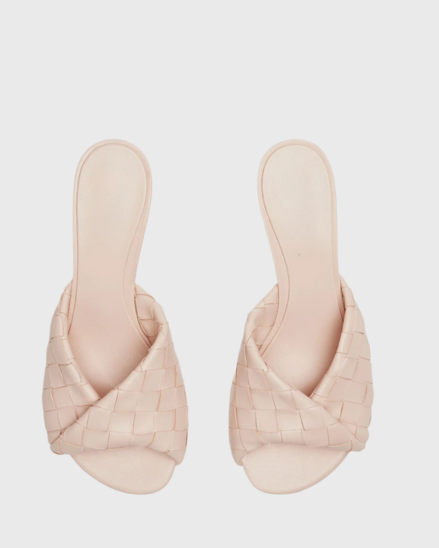 Filippa Woven Leather Slippers In Pink