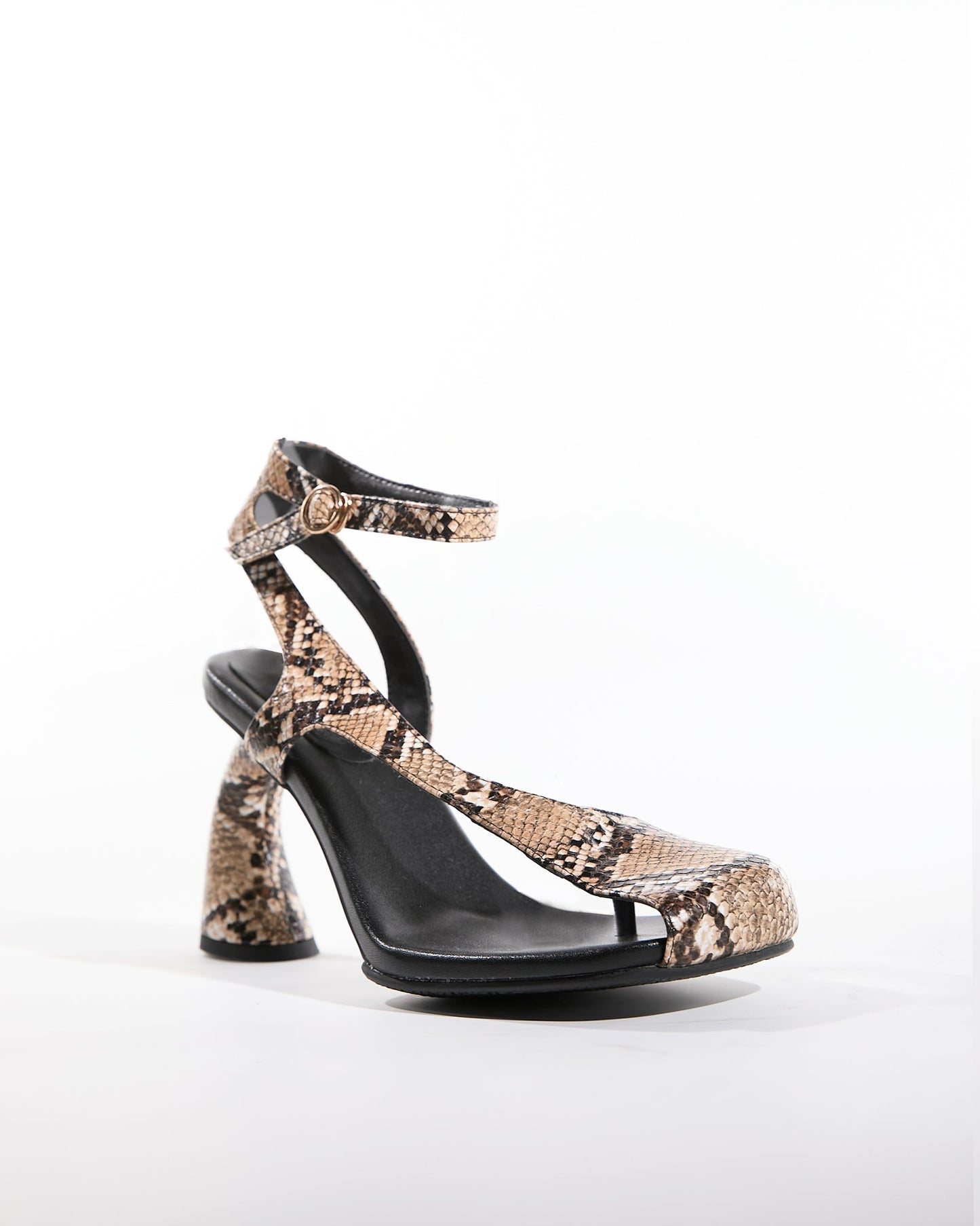 Fina Snake Print Split Toe Sandals