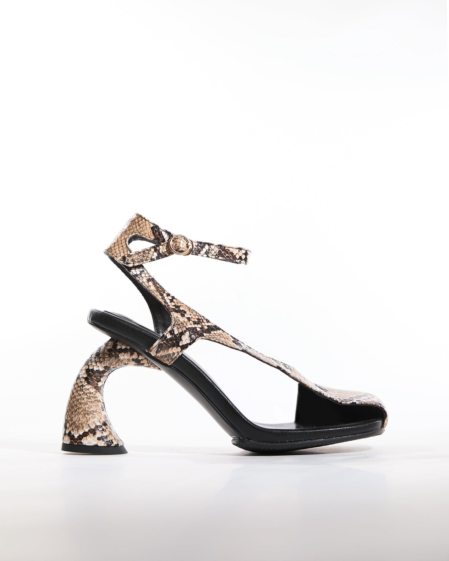 Fina Snake Print Split Toe Sandals
