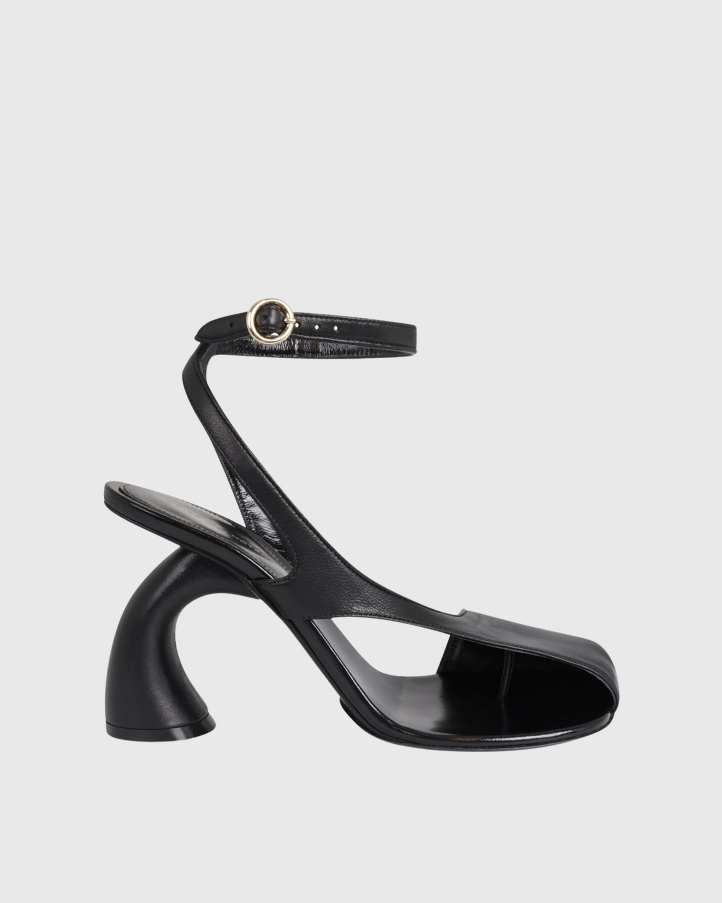 Fina Split Toe Heterotypic Heel Sandals In Black