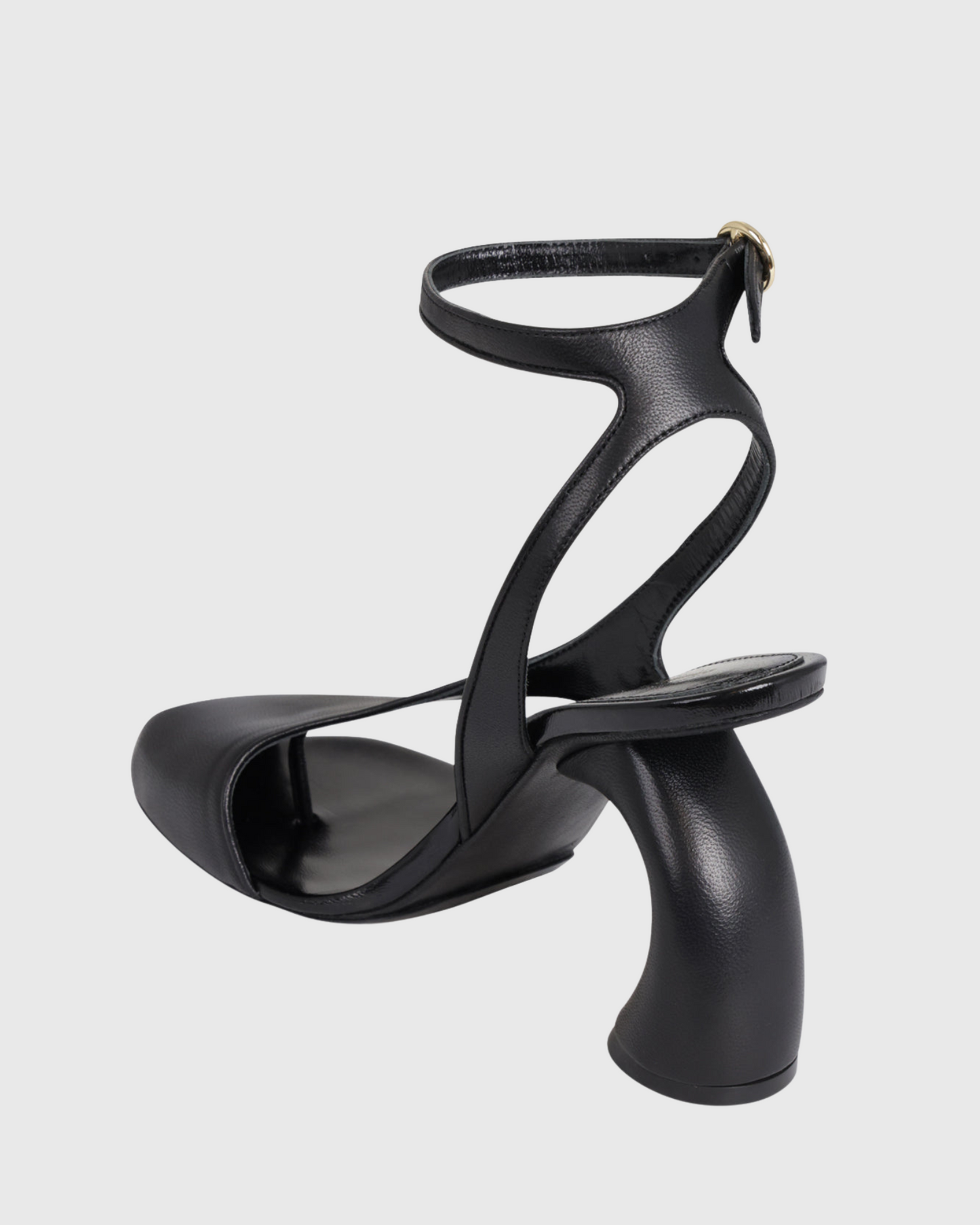 Fina Split Toe Heterotypic Heel Sandals In Black