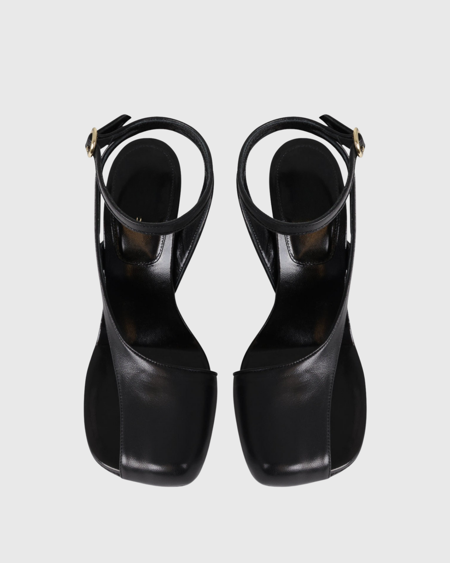 Fina Split Toe Heterotypic Heel Sandals In Black