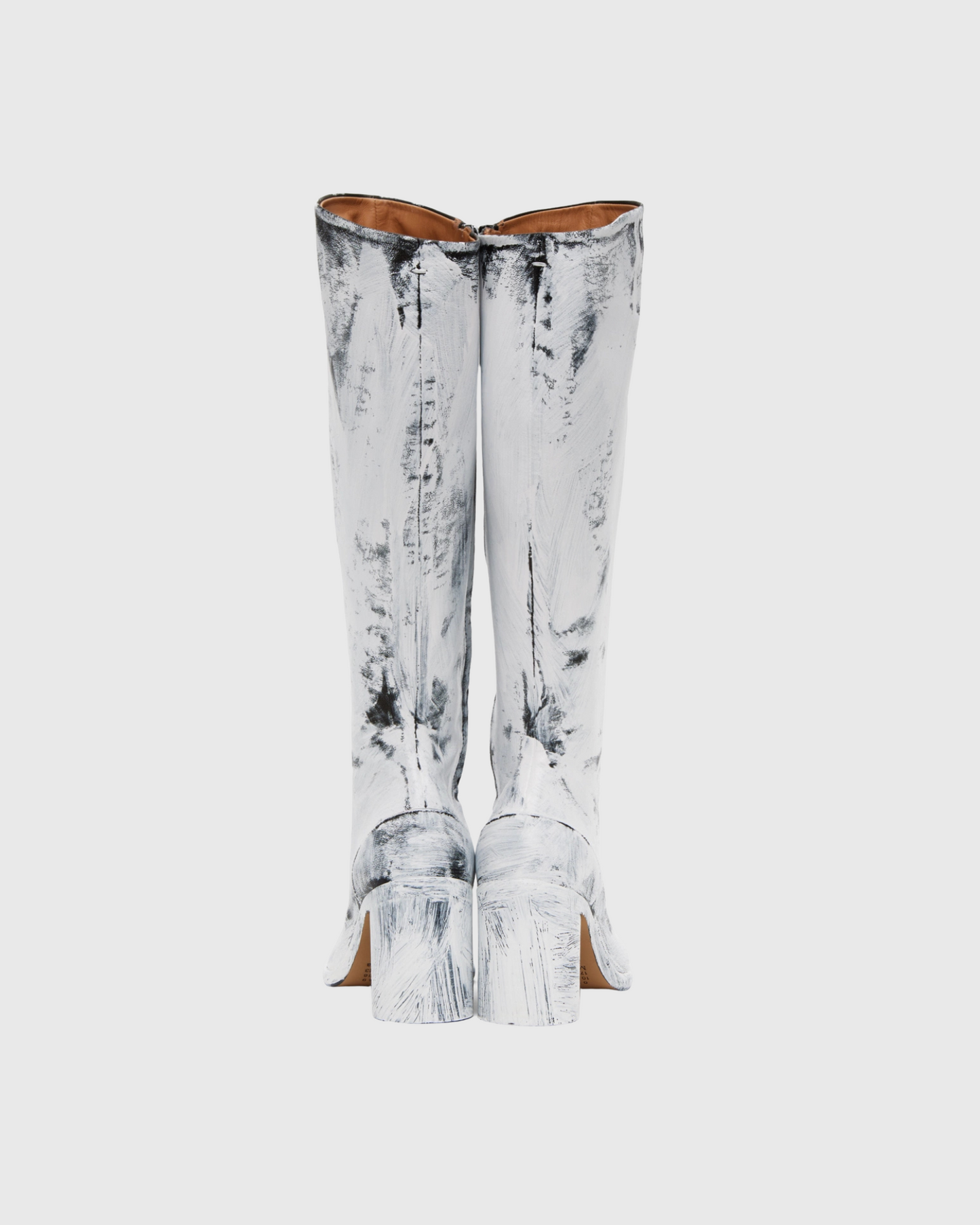 Fiore Paint Effect Tabi  Knee High Boots