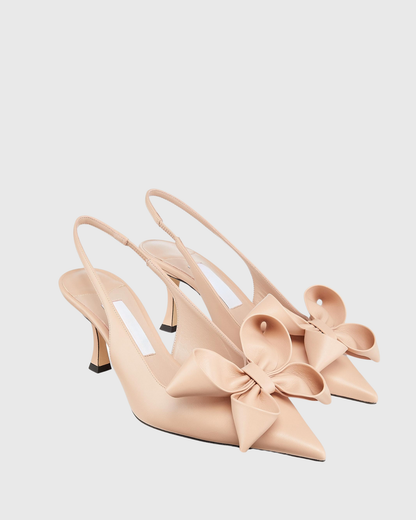 Flo Flower Slingback Pumps In Blush