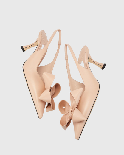 Flo Flower Slingback Pumps In Blush