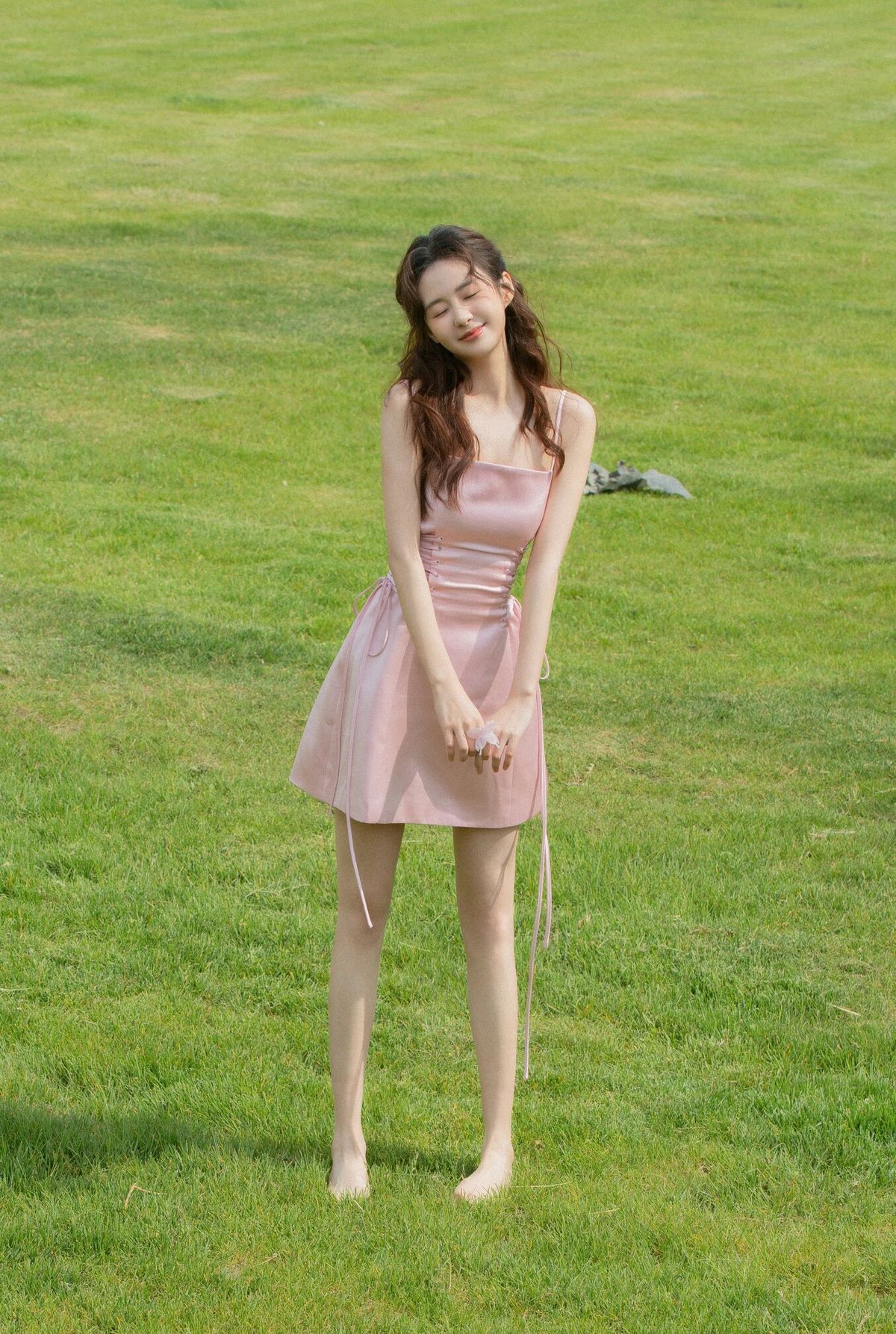 Cute A Line Spaghetti Straps Pleated Satin Short Homecoming Dress,Summer 17th Birthday Dress GG4418