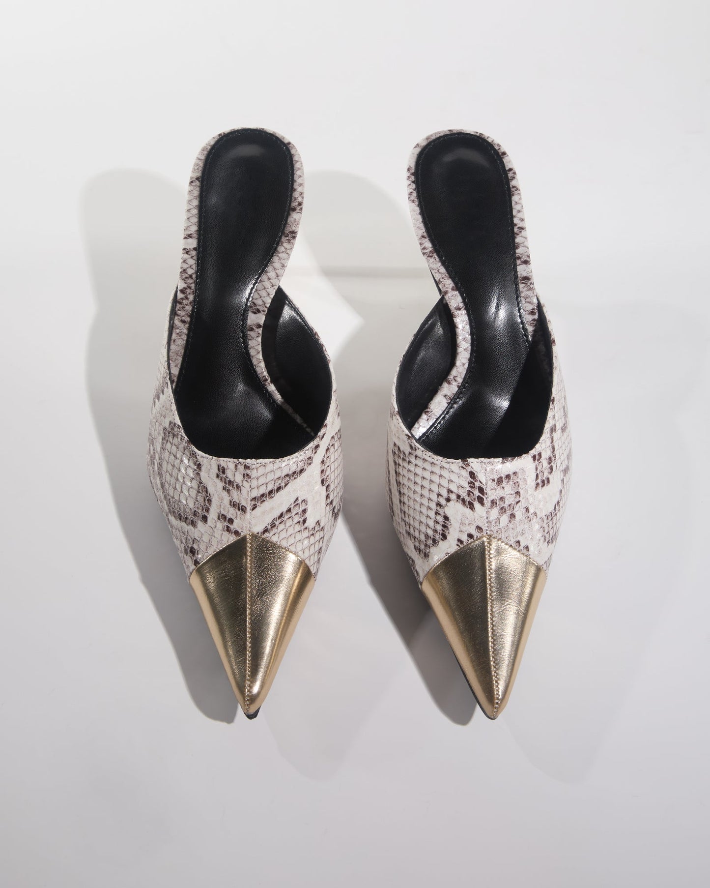 Georgia Snake Print Mules