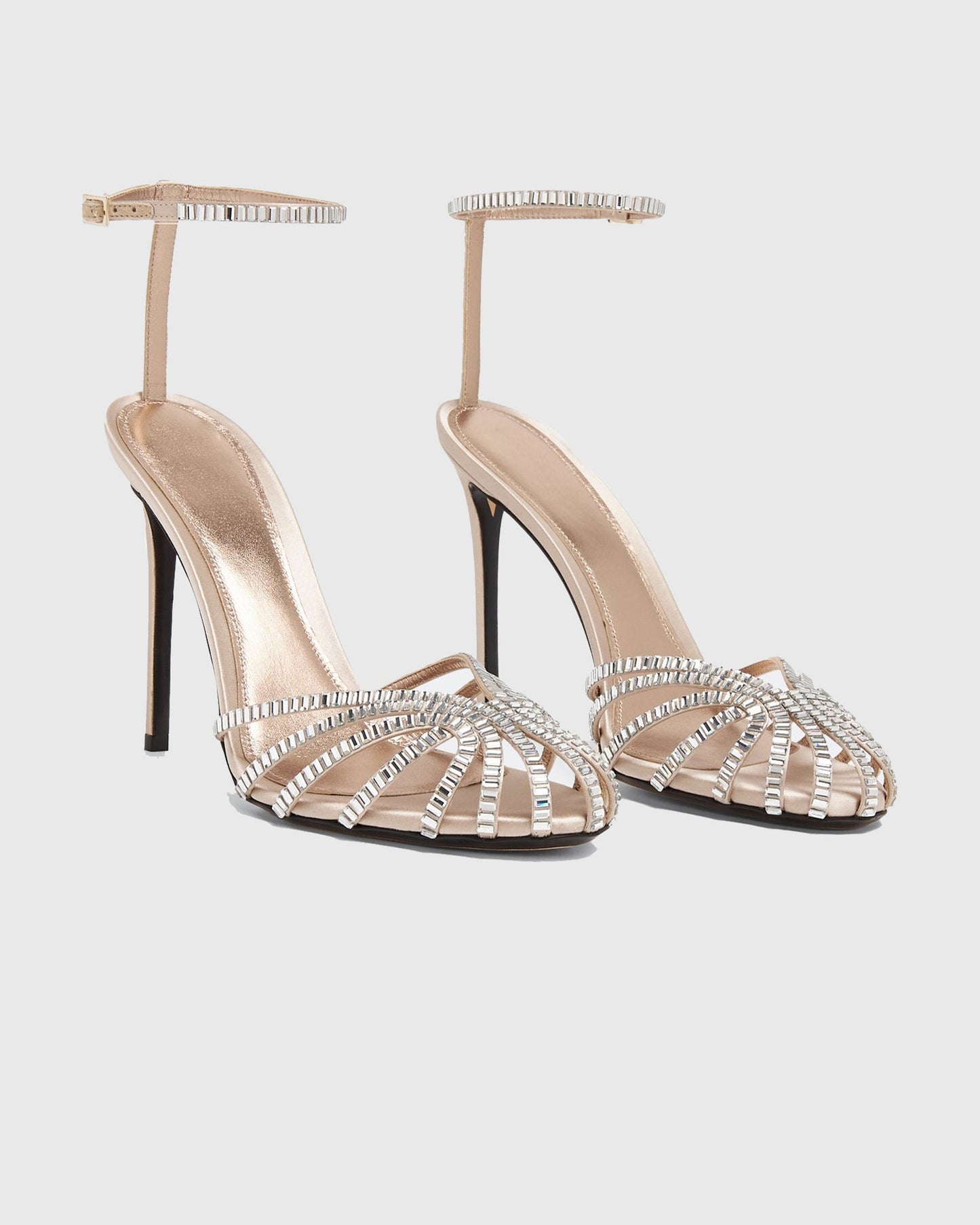 Giannina Rhinestone Embellished Cage Sandals
