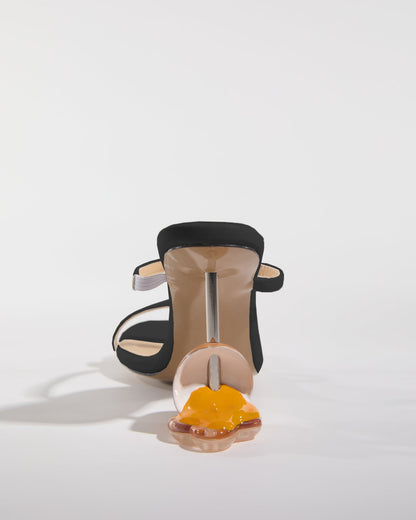 Harlow Egg Heels In Black