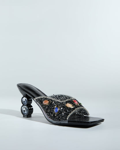 Hazel Gem Embellished Slippers