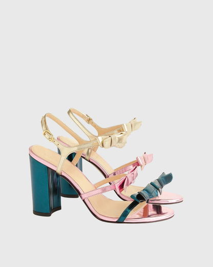 Ilaria Rainbow Bow Sandals