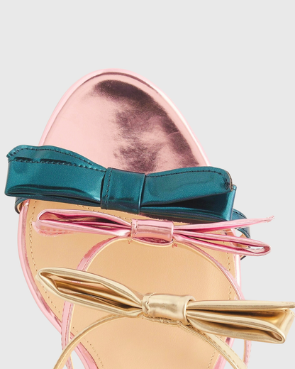 Ilaria Rainbow Bow Sandals