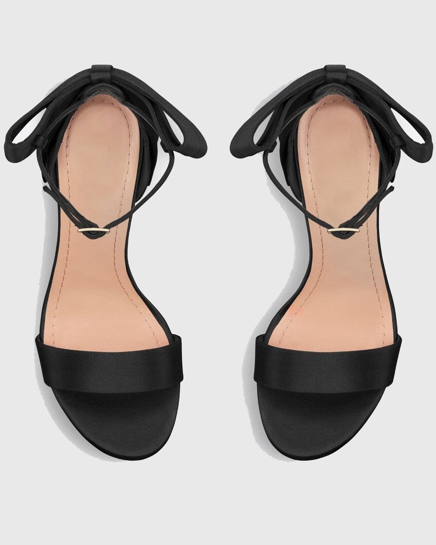 Imma Bow Ankle Strap Sandals In Black