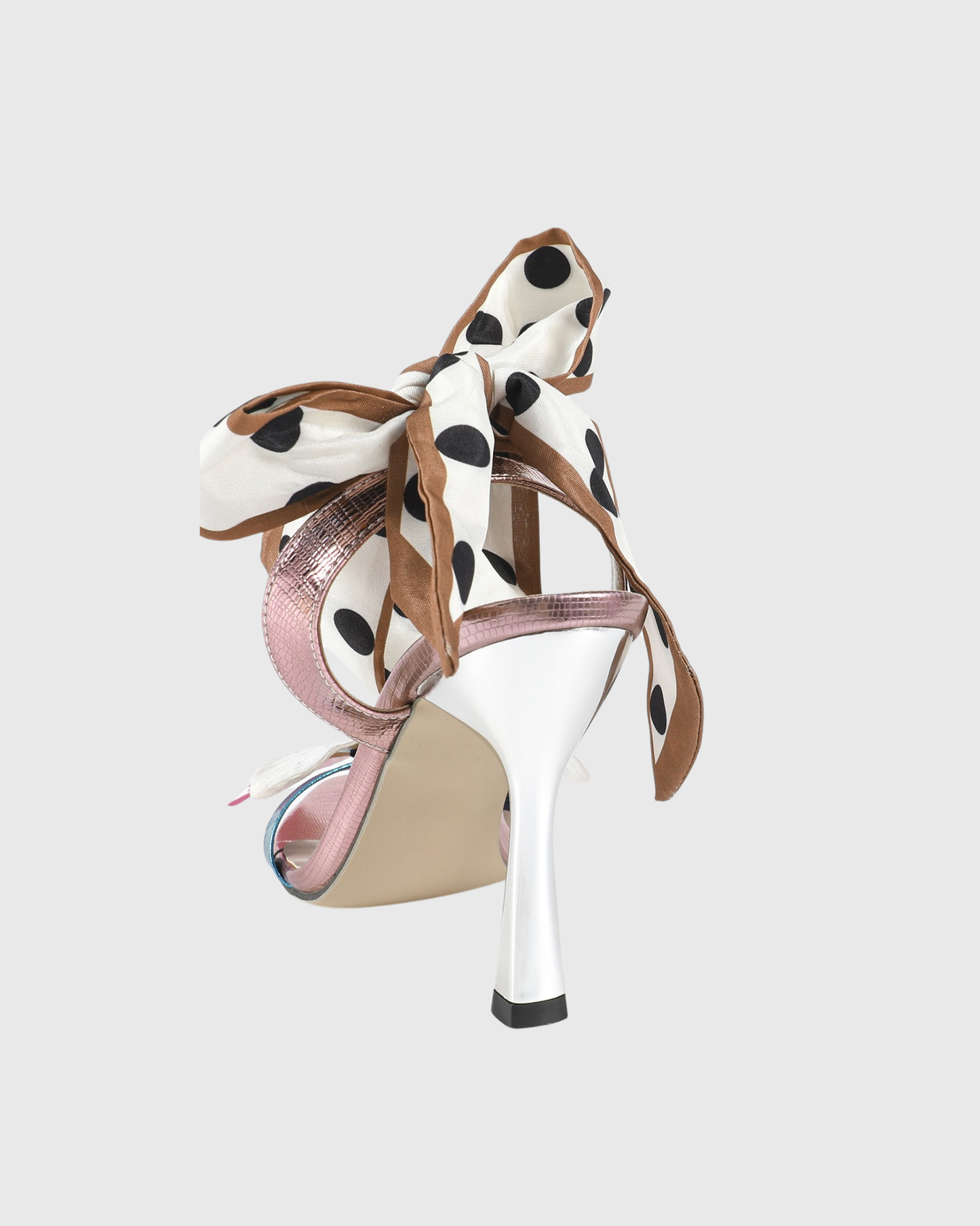 Io Butterfly Polka Dots Strap Sandals In Multicolor