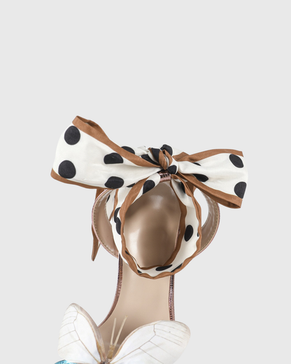 Io Butterfly Polka Dots Strap Sandals In Multicolor