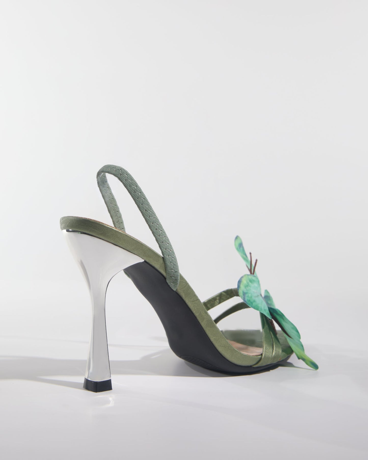 Io Butterfly Slingback Sandals In Green