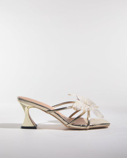 Io Butterfly Slippers In Gold