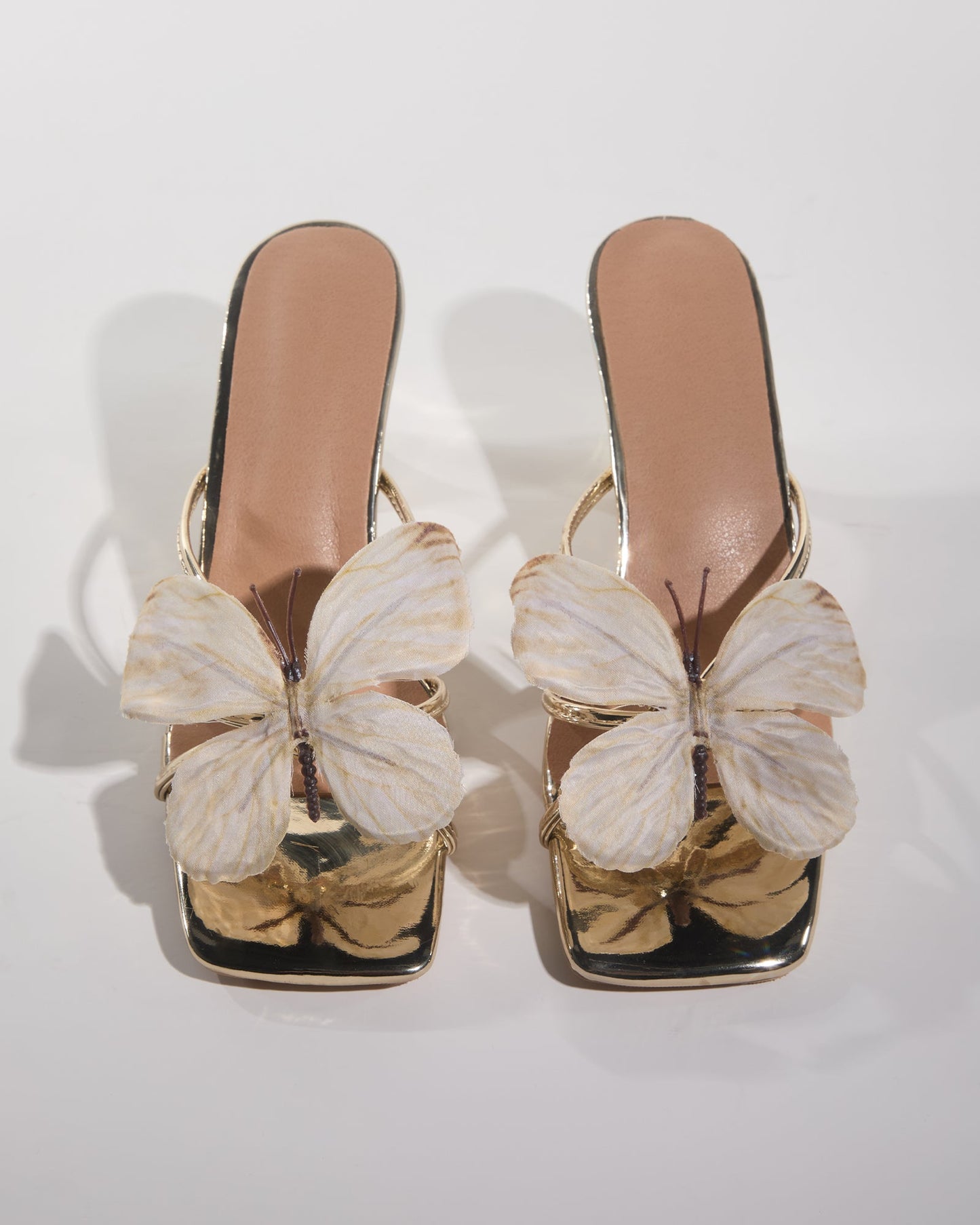 Io Butterfly Slippers In Gold