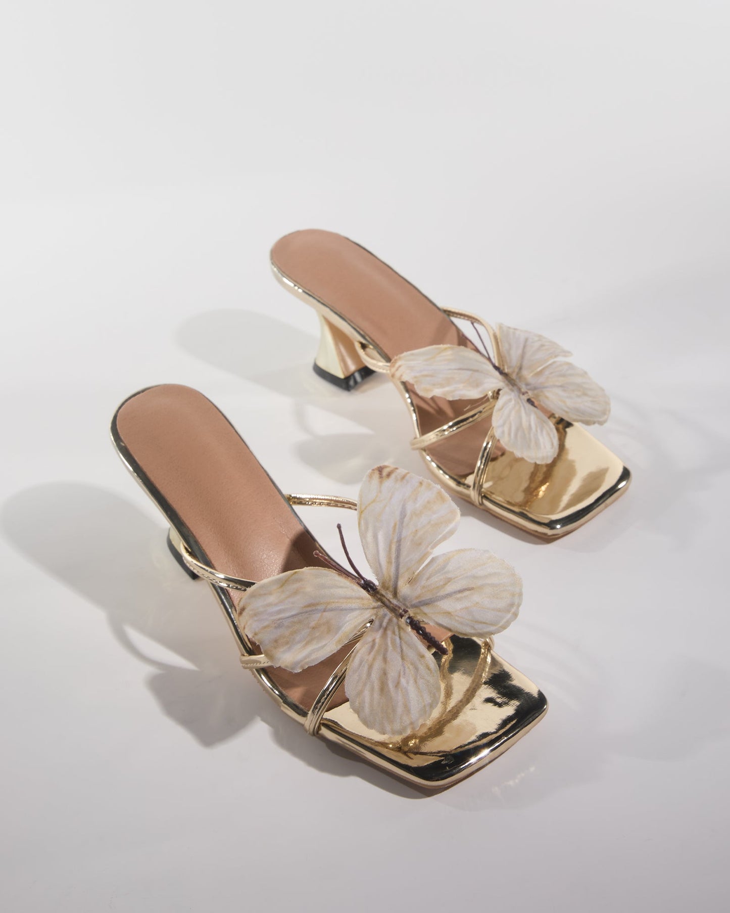 Io Butterfly Slippers In Gold