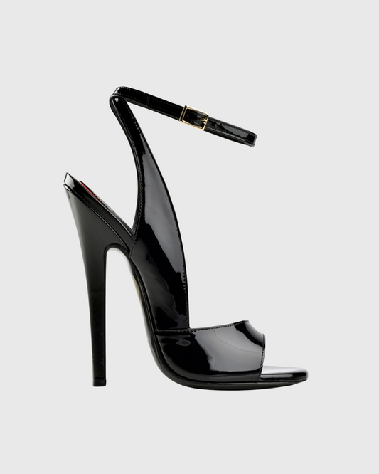 Jolie Patent Leather Sandals In Black