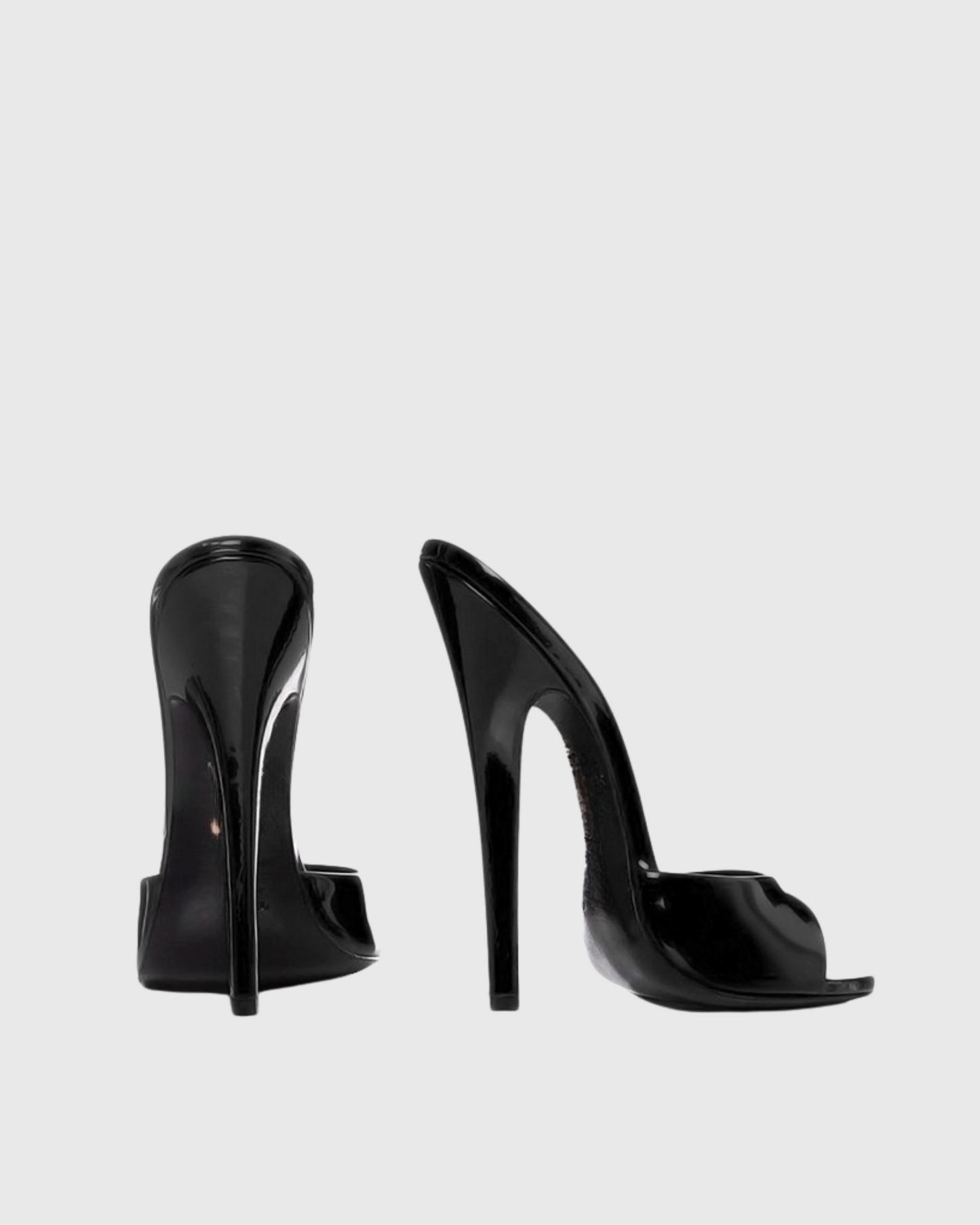 Jolie Patent Leather Slipper In Black