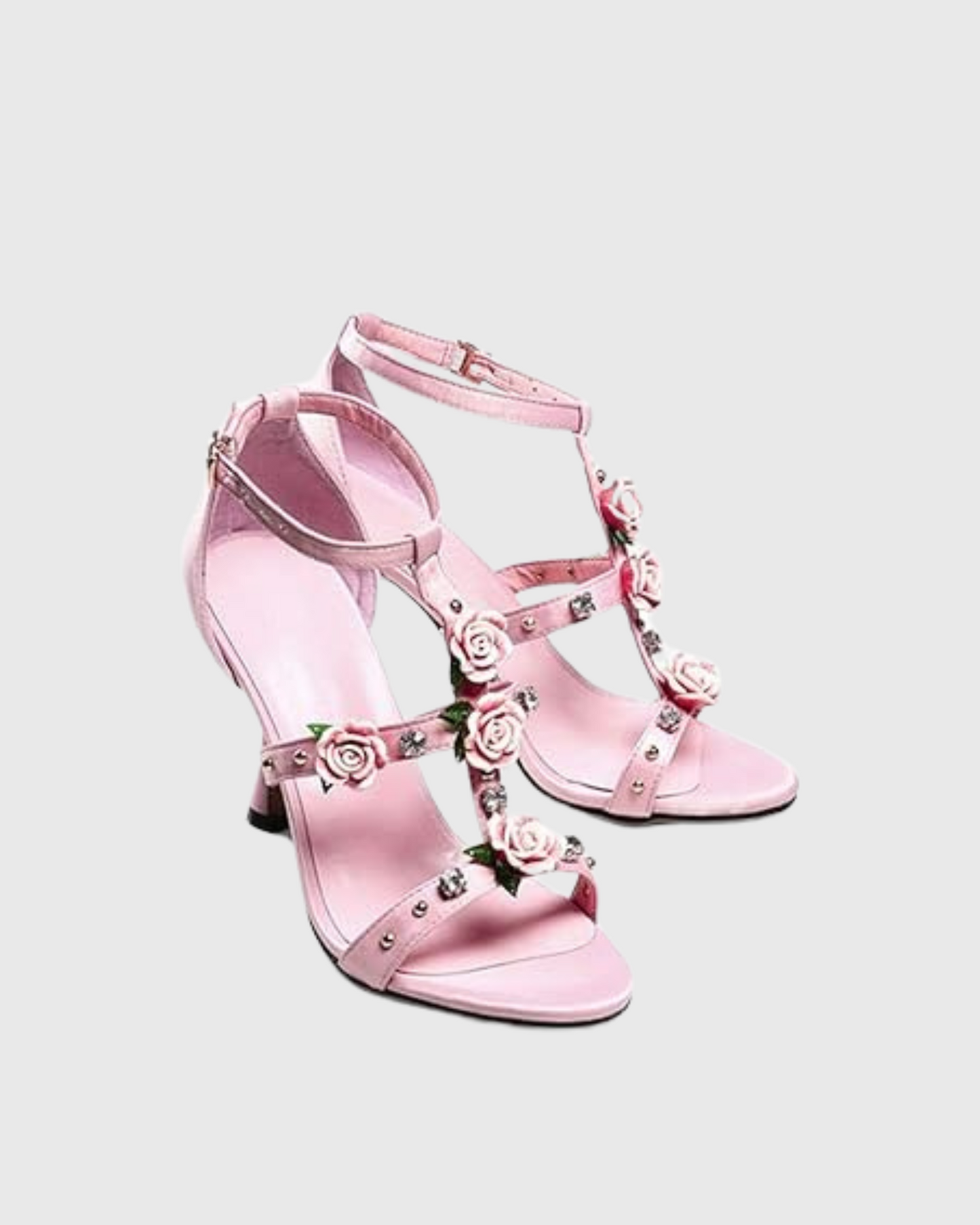 Kierra  Rose Strap Sandals In Pink