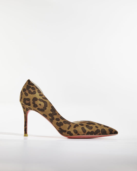 Kim Leopard Print Irregular Pumps