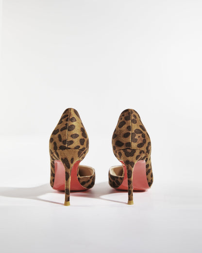 Kim Leopard Print Irregular Pumps