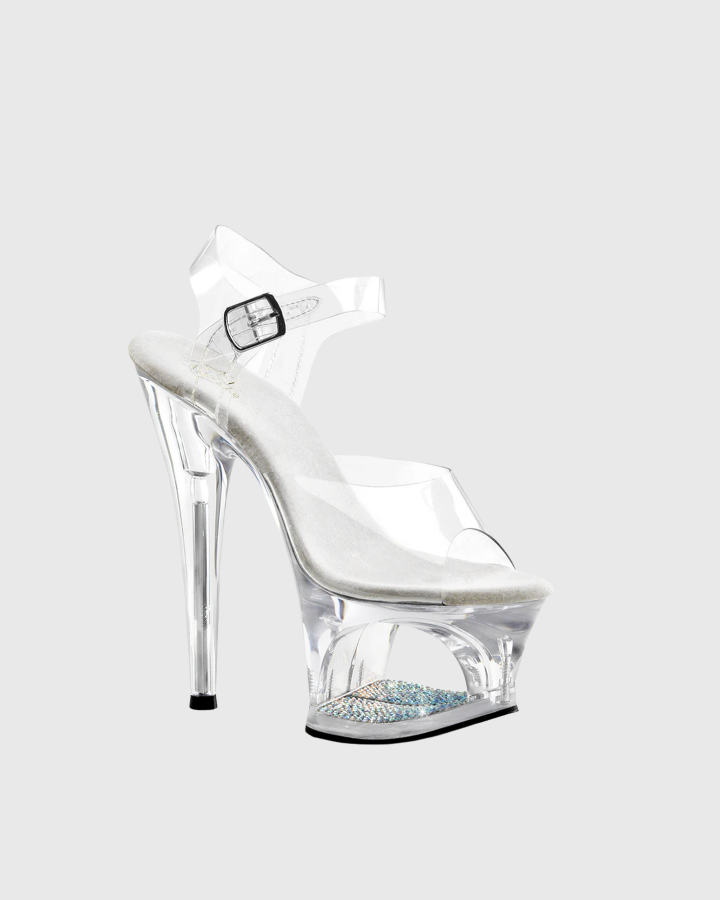 Kori Cutout Platform Sandals In Silver