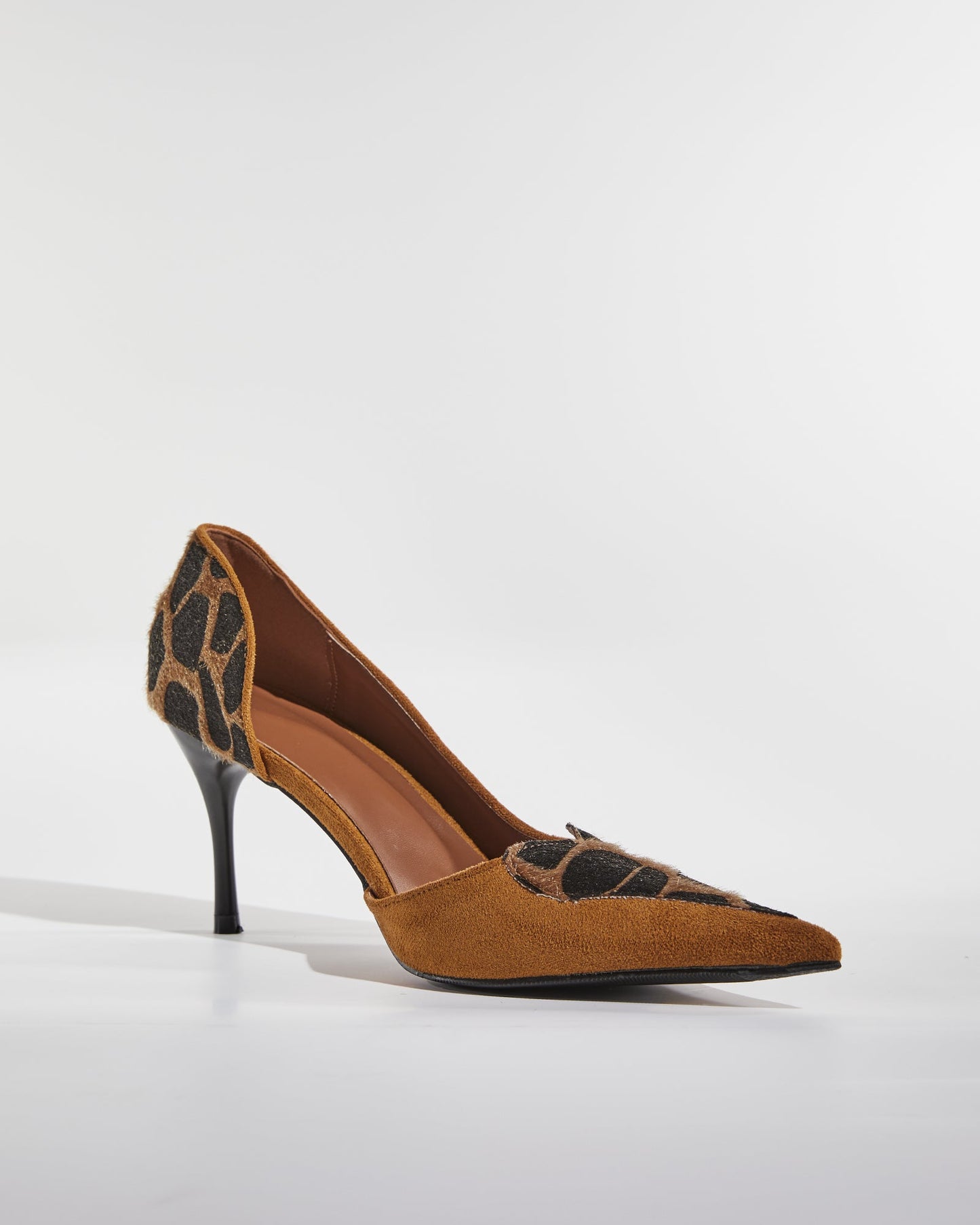 Laura Leopard Print Heart Toe Pumps