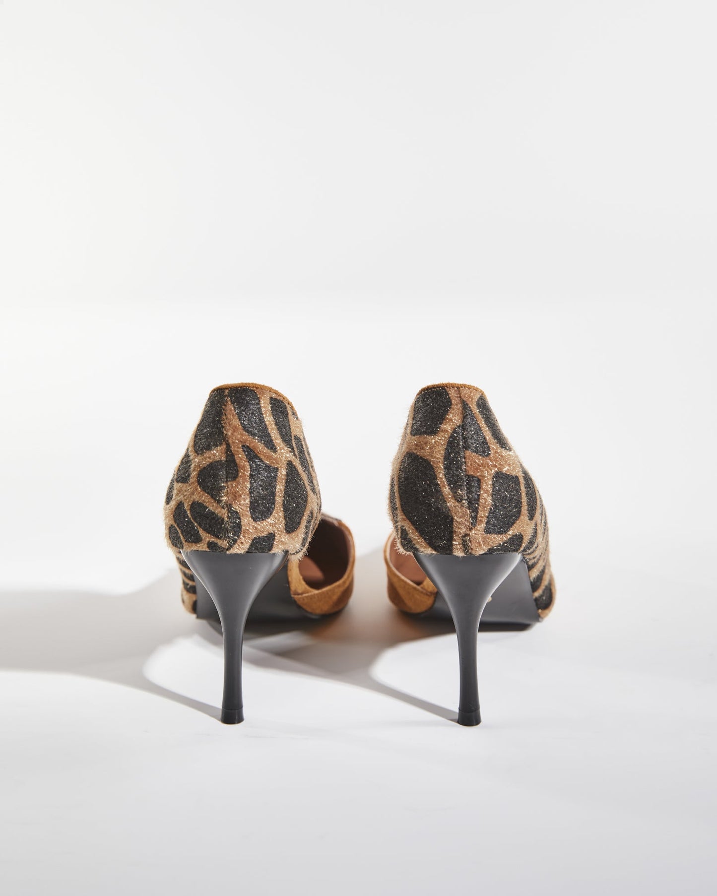 Laura Leopard Print Heart Toe Pumps