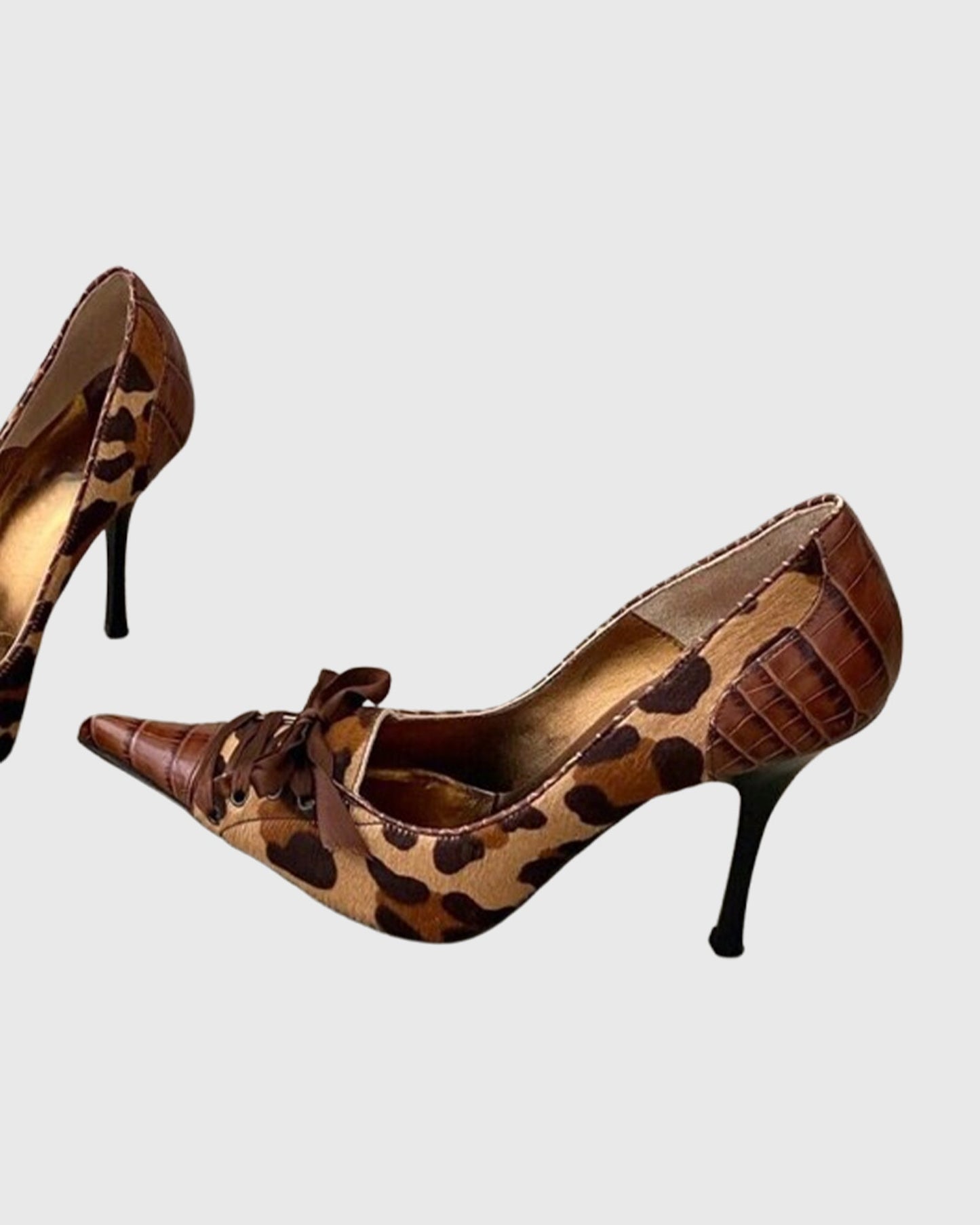 Lavinia Bow Leopard Print Pumps