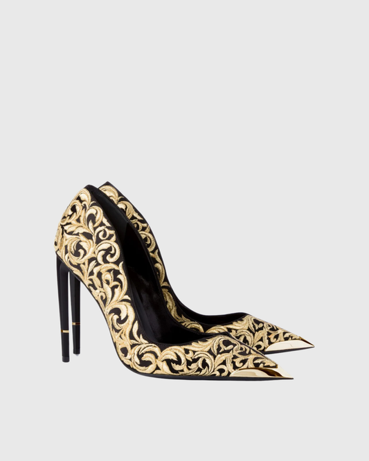 Leia Embroidery Pumps