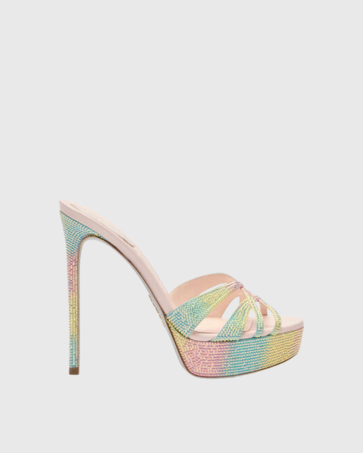 Lennon Ombre Rhinestone Platform Slippers