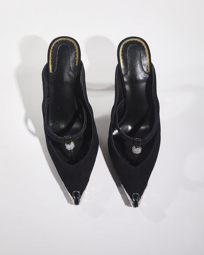 Lexi Irregular Thong Toe Mules