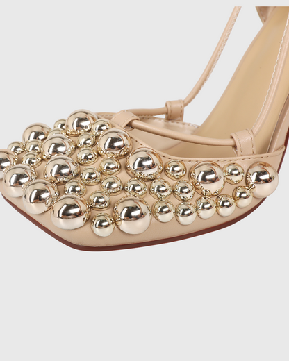 Luca Metal Ball Embellished Pumps