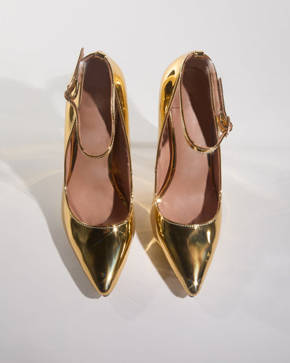 Matilda Diamond Metallic Pumps