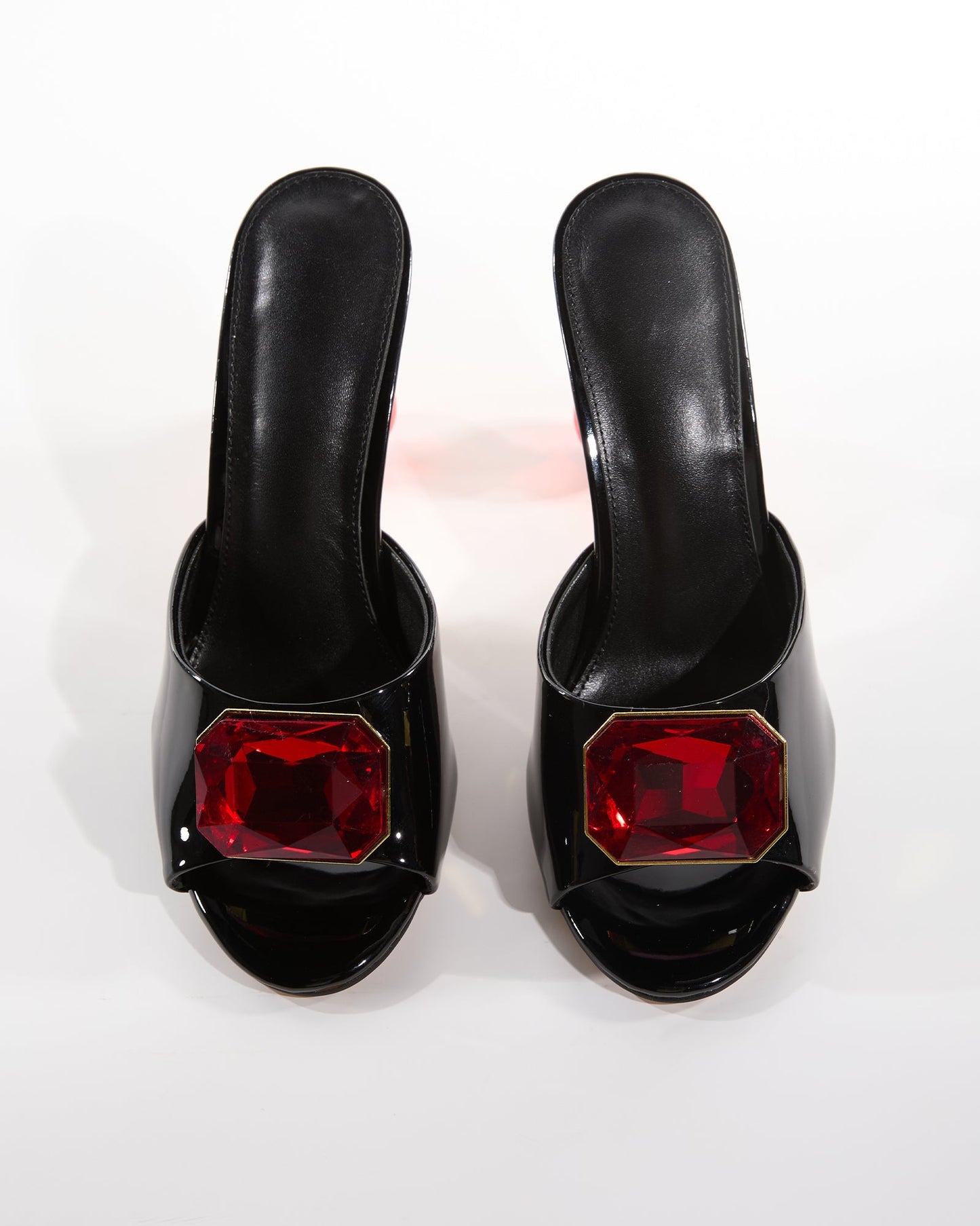 Milan Diamond Beads Heels In Black