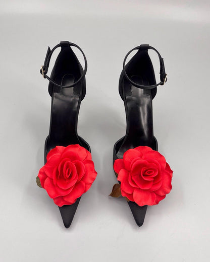 Mya 3D Flower Sculptural Heels
