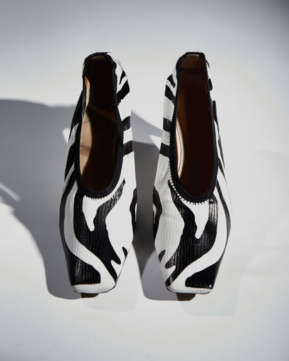 Nadia Zebra Stripe Pumps