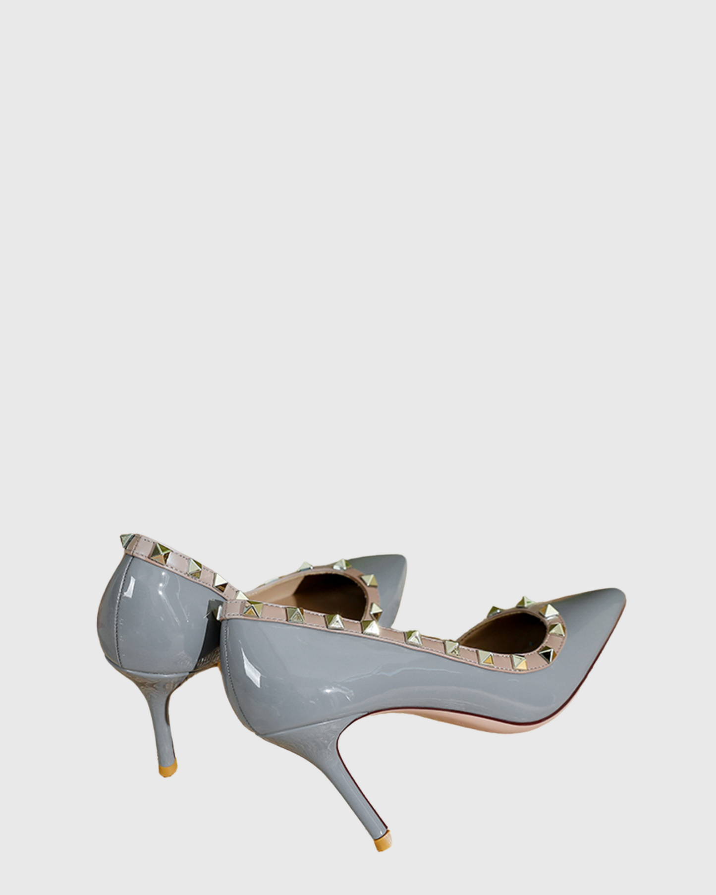 Nella Rivet Irregular Pumps In Blue