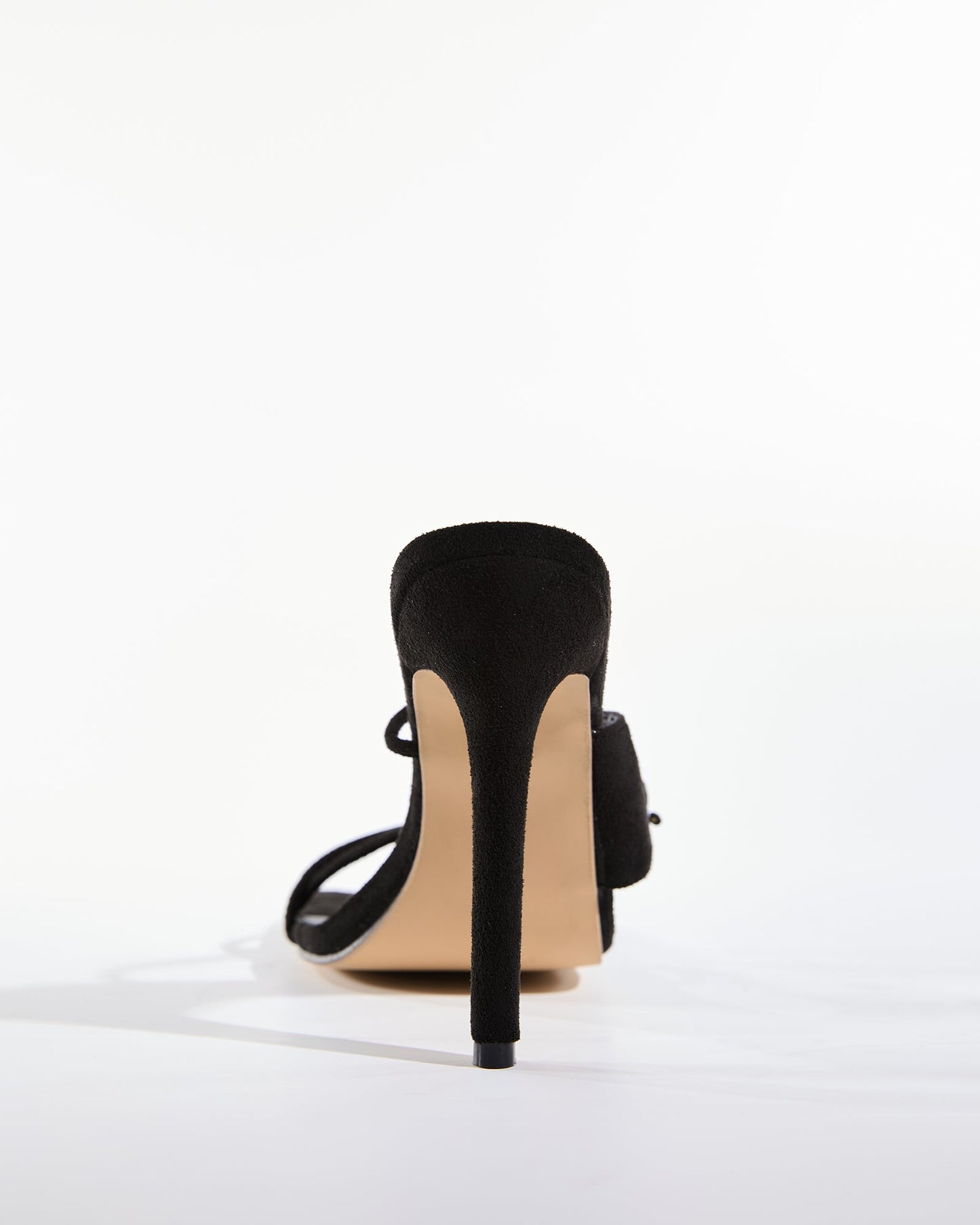 Noa Diamond Flower Velvet Slippers In Black