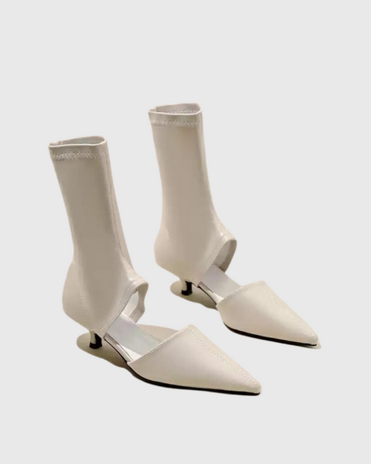 Norma Wrap Ankle Pumps In Beige