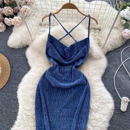 Sexy Tight Dress Summer Backless Women Holiday Dress P222