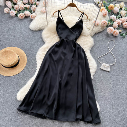 Sweet Straps Summer Dress Women Holiday Dress P180