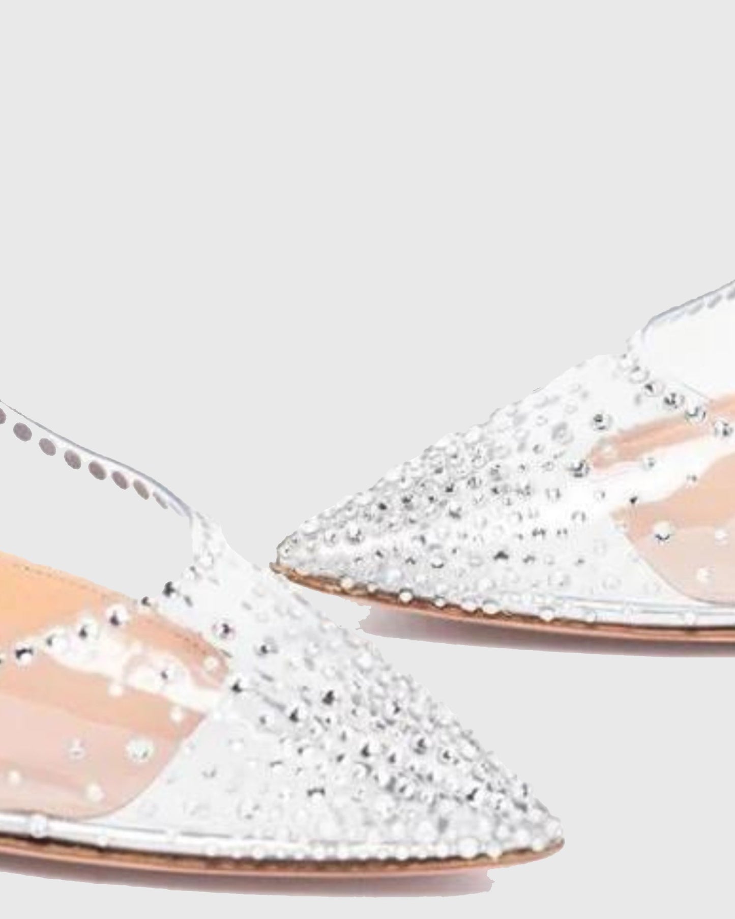 Orietta Starry Rhinestone PVC Slingback Pump